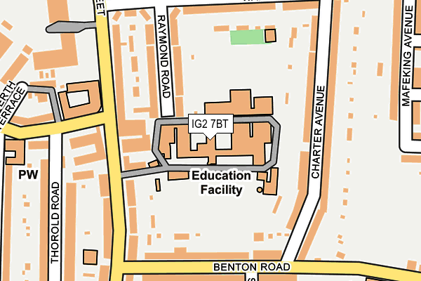 IG2 7BT map - OS OpenMap – Local (Ordnance Survey) IG2 7BT map - OS OpenMap – Local (Ordnance Survey)