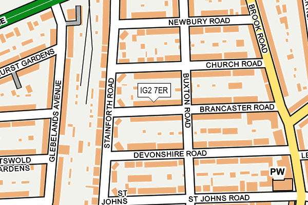 IG2 7ER map - OS OpenMap – Local (Ordnance Survey)