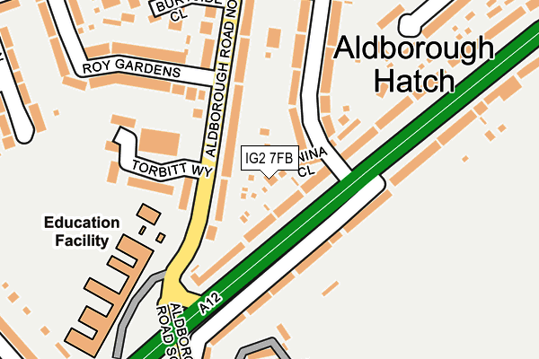 IG2 7FB map - OS OpenMap – Local (Ordnance Survey) IG2 7FB map - OS OpenMap – Local (Ordnance Survey)