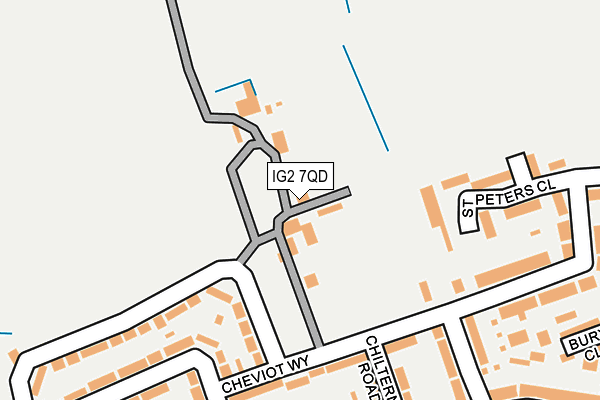 IG2 7QD map - OS OpenMap – Local (Ordnance Survey) IG2 7QD map - OS OpenMap – Local (Ordnance Survey)
