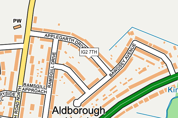 IG2 7TH map - OS OpenMap – Local (Ordnance Survey)