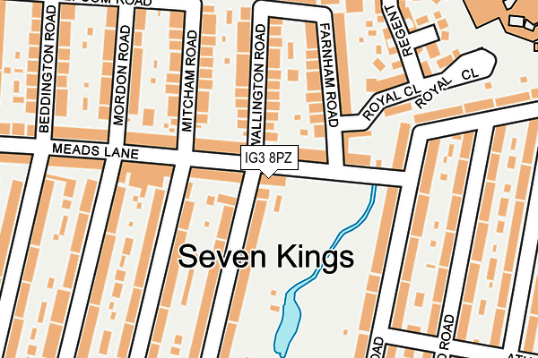 IG3 8PZ map - OS OpenMap – Local (Ordnance Survey) IG3 8PZ map - OS OpenMap – Local (Ordnance Survey)