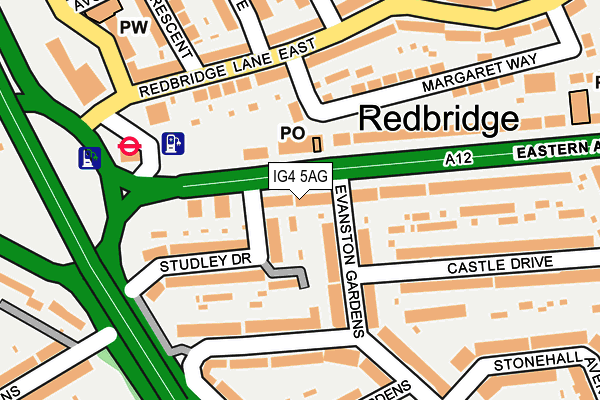 IG4 5AG map - OS OpenMap – Local (Ordnance Survey) IG4 5AG map - OS OpenMap – Local (Ordnance Survey)