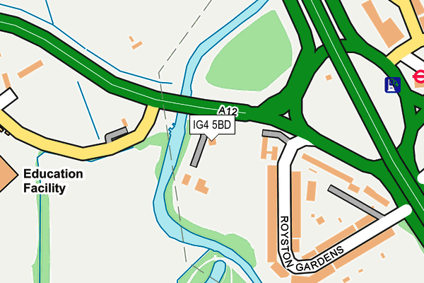IG4 5BD map - OS OpenMap – Local (Ordnance Survey) IG4 5BD map - OS OpenMap – Local (Ordnance Survey)