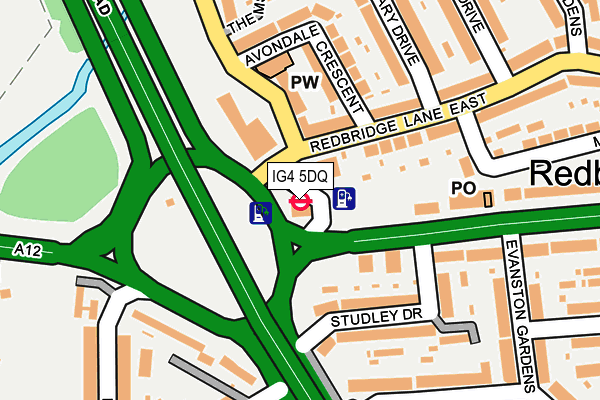 IG4 5DQ map - OS OpenMap – Local (Ordnance Survey) IG4 5DQ map - OS OpenMap – Local (Ordnance Survey)