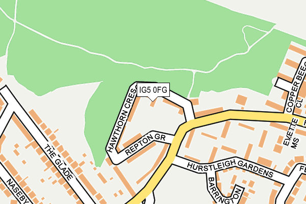 IG5 0FG map - OS OpenMap – Local (Ordnance Survey) IG5 0FG map - OS OpenMap – Local (Ordnance Survey)