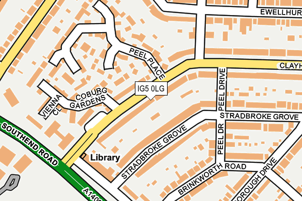 IG5 0LG map - OS OpenMap – Local (Ordnance Survey)