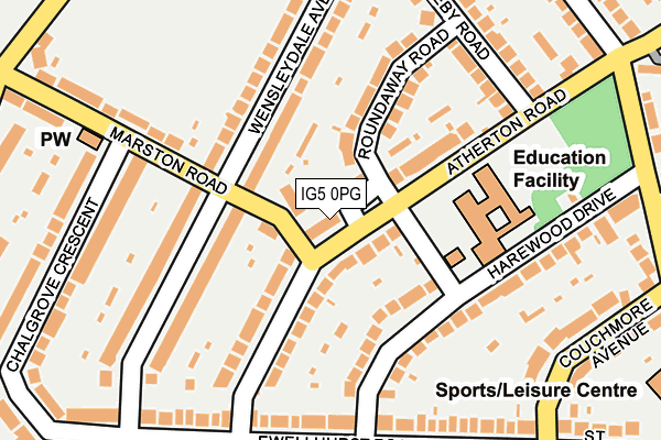 IG5 0PG map - OS OpenMap – Local (Ordnance Survey) IG5 0PG map - OS OpenMap – Local (Ordnance Survey)