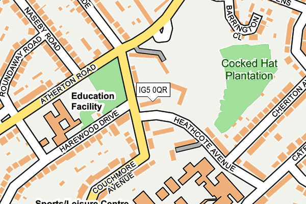 IG5 0QR map - OS OpenMap – Local (Ordnance Survey) IG5 0QR map - OS OpenMap – Local (Ordnance Survey)