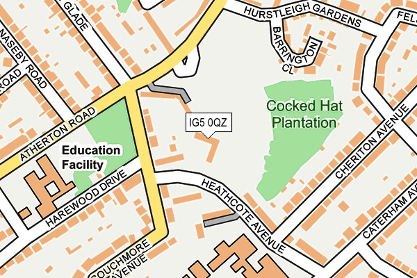 IG5 0QZ map - OS OpenMap – Local (Ordnance Survey) IG5 0QZ map - OS OpenMap – Local (Ordnance Survey)