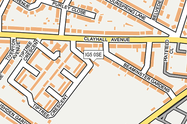 IG5 0SE map - OS OpenMap – Local (Ordnance Survey) IG5 0SE map - OS OpenMap – Local (Ordnance Survey)