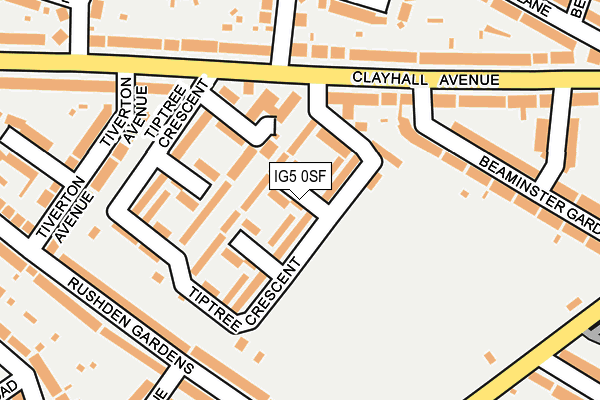 IG5 0SF map - OS OpenMap – Local (Ordnance Survey) IG5 0SF map - OS OpenMap – Local (Ordnance Survey)
