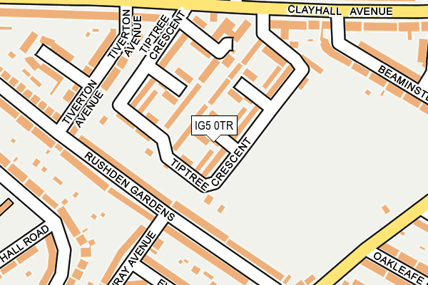 IG5 0TR map - OS OpenMap – Local (Ordnance Survey) IG5 0TR map - OS OpenMap – Local (Ordnance Survey)