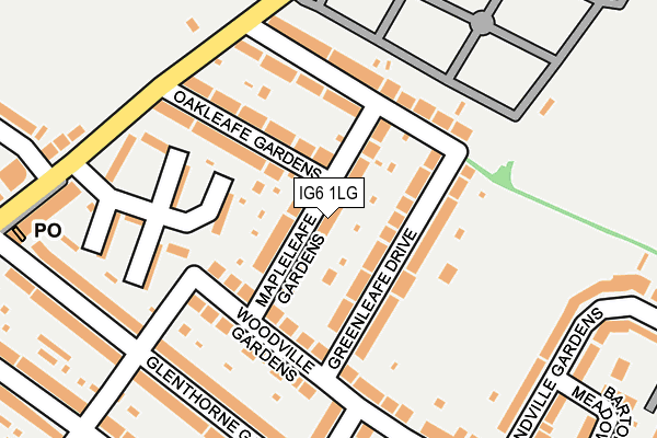 IG6 1LG map - OS OpenMap – Local (Ordnance Survey) IG6 1LG map - OS OpenMap – Local (Ordnance Survey)