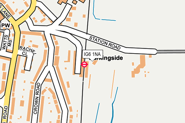 IG6 1NA map - OS OpenMap – Local (Ordnance Survey) IG6 1NA map - OS OpenMap – Local (Ordnance Survey)