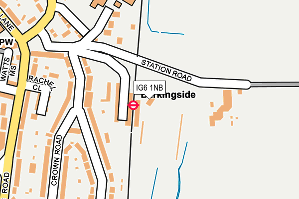 IG6 1NB map - OS OpenMap – Local (Ordnance Survey) IG6 1NB map - OS OpenMap – Local (Ordnance Survey)