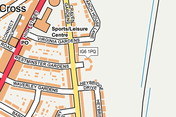 IG6 1PQ map - OS OpenMap – Local (Ordnance Survey) IG6 1PQ map - OS OpenMap – Local (Ordnance Survey)