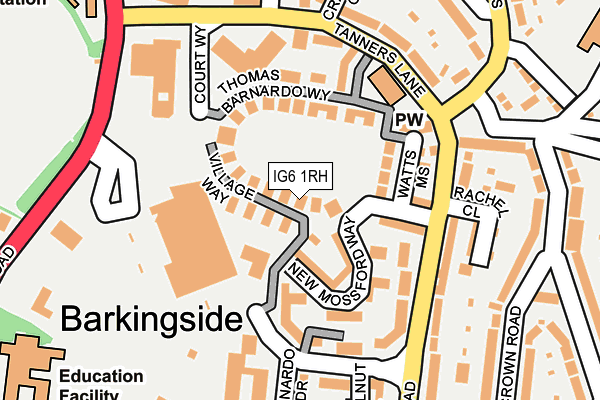 IG6 1RH map - OS OpenMap – Local (Ordnance Survey) IG6 1RH map - OS OpenMap – Local (Ordnance Survey)
