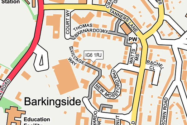 IG6 1RJ map - OS OpenMap – Local (Ordnance Survey) IG6 1RJ map - OS OpenMap – Local (Ordnance Survey)