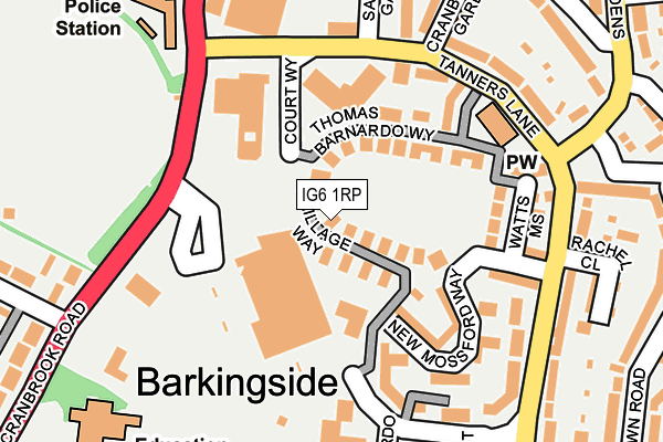 IG6 1RP map - OS OpenMap – Local (Ordnance Survey) IG6 1RP map - OS OpenMap – Local (Ordnance Survey)