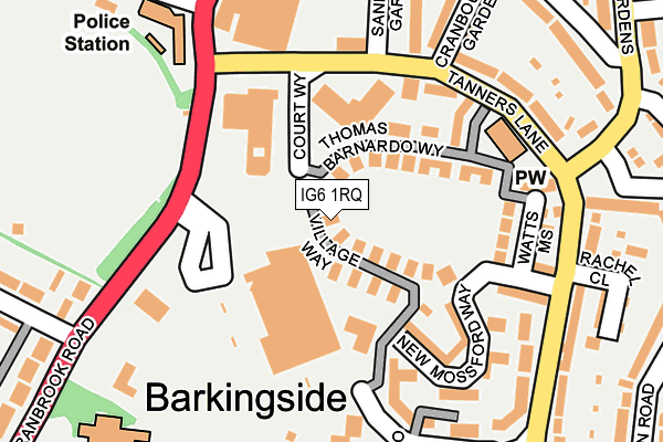 IG6 1RQ map - OS OpenMap – Local (Ordnance Survey) IG6 1RQ map - OS OpenMap – Local (Ordnance Survey)