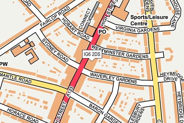 IG6 2DS map - OS OpenMap – Local (Ordnance Survey) IG6 2DS map - OS OpenMap – Local (Ordnance Survey)
