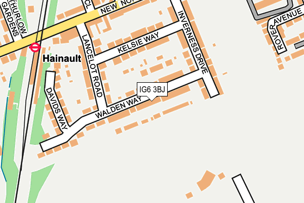 IG6 3BJ map - OS OpenMap – Local (Ordnance Survey) IG6 3BJ map - OS OpenMap – Local (Ordnance Survey)