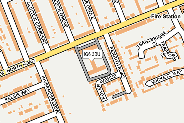 IG6 3BU map - OS OpenMap – Local (Ordnance Survey) IG6 3BU map - OS OpenMap – Local (Ordnance Survey)