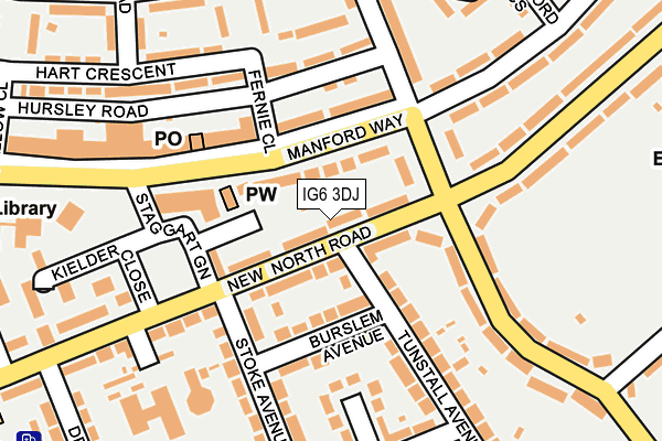 IG6 3DJ map - OS OpenMap – Local (Ordnance Survey) IG6 3DJ map - OS OpenMap – Local (Ordnance Survey)