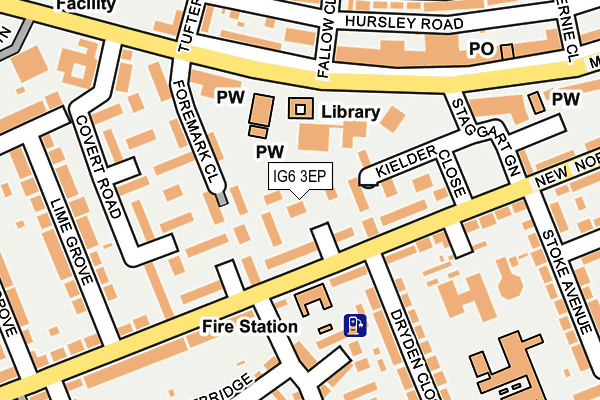 IG6 3EP map - OS OpenMap – Local (Ordnance Survey) IG6 3EP map - OS OpenMap – Local (Ordnance Survey)