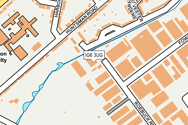 IG6 3UG map - OS OpenMap – Local (Ordnance Survey) IG6 3UG map - OS OpenMap – Local (Ordnance Survey)