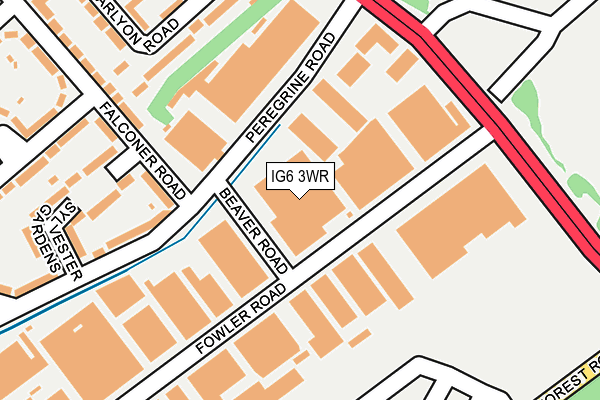IG6 3WR map - OS OpenMap – Local (Ordnance Survey) IG6 3WR map - OS OpenMap – Local (Ordnance Survey)