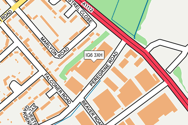 IG6 3XH map - OS OpenMap – Local (Ordnance Survey) IG6 3XH map - OS OpenMap – Local (Ordnance Survey)
