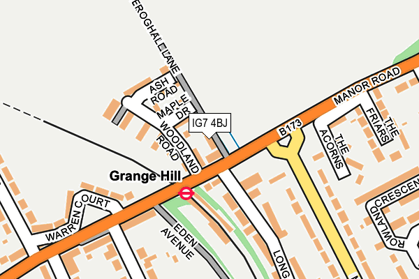 IG7 4BJ map - OS OpenMap – Local (Ordnance Survey) IG7 4BJ map - OS OpenMap – Local (Ordnance Survey)