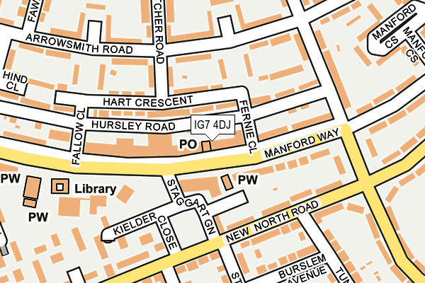 IG7 4DJ map - OS OpenMap – Local (Ordnance Survey) IG7 4DJ map - OS OpenMap – Local (Ordnance Survey)