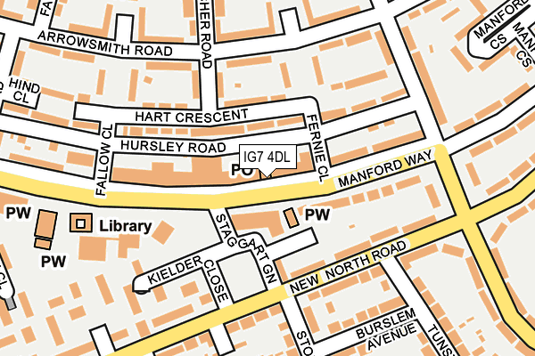 IG7 4DL map - OS OpenMap – Local (Ordnance Survey) IG7 4DL map - OS OpenMap – Local (Ordnance Survey)