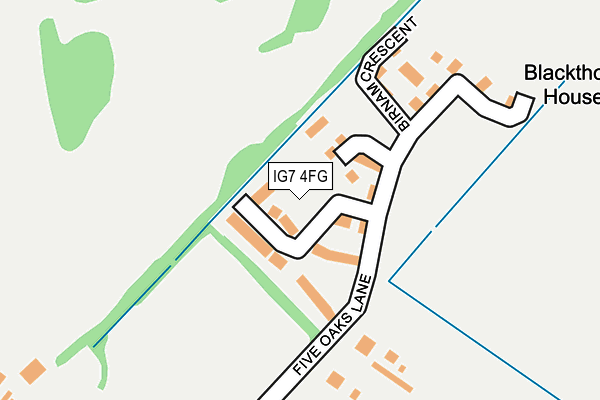 IG7 4FG map - OS OpenMap – Local (Ordnance Survey) IG7 4FG map - OS OpenMap – Local (Ordnance Survey)