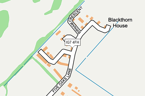 IG7 4FH map - OS OpenMap – Local (Ordnance Survey) IG7 4FH map - OS OpenMap – Local (Ordnance Survey)