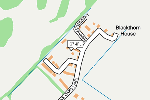 IG7 4FL map - OS OpenMap – Local (Ordnance Survey) IG7 4FL map - OS OpenMap – Local (Ordnance Survey)