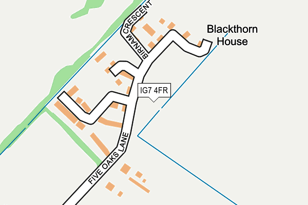 IG7 4FR map - OS OpenMap – Local (Ordnance Survey) IG7 4FR map - OS OpenMap – Local (Ordnance Survey)