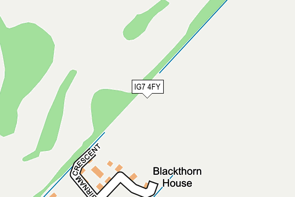 IG7 4FY map - OS OpenMap – Local (Ordnance Survey) IG7 4FY map - OS OpenMap – Local (Ordnance Survey)