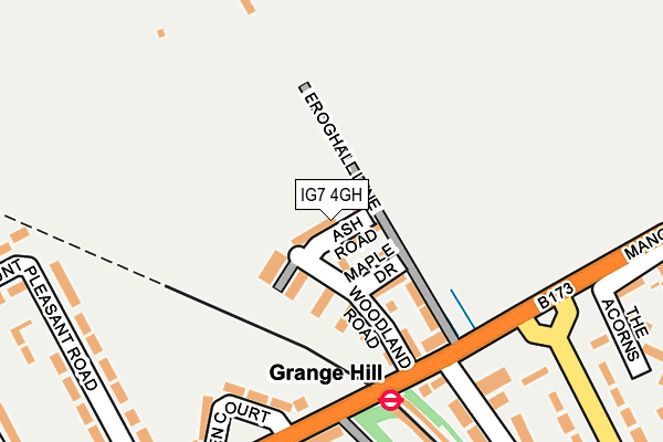 IG7 4GH map - OS OpenMap – Local (Ordnance Survey) IG7 4GH map - OS OpenMap – Local (Ordnance Survey)