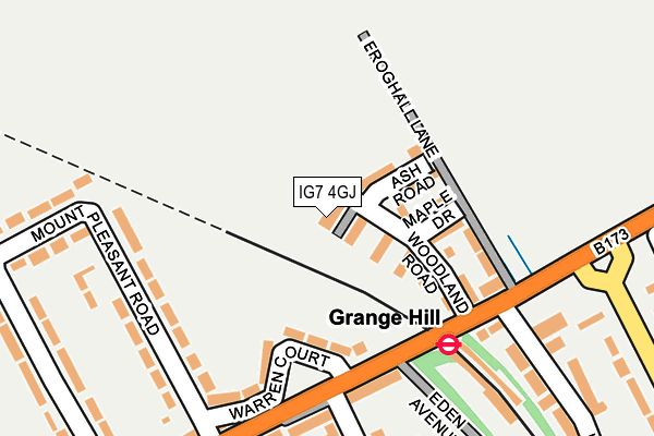 IG7 4GJ map - OS OpenMap – Local (Ordnance Survey) IG7 4GJ map - OS OpenMap – Local (Ordnance Survey)