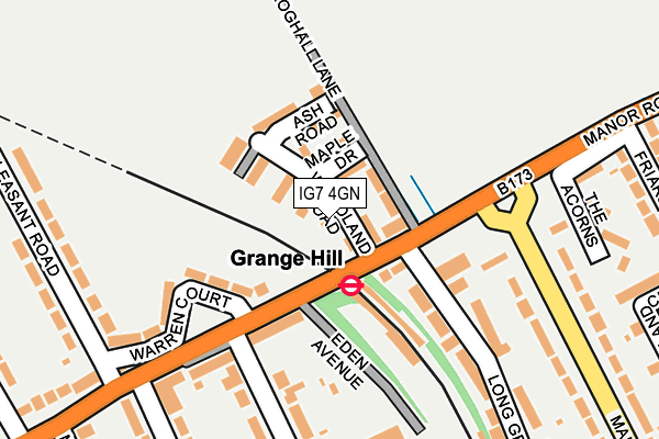 IG7 4GN map - OS OpenMap – Local (Ordnance Survey) IG7 4GN map - OS OpenMap – Local (Ordnance Survey)