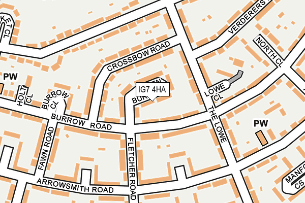 IG7 4HA map - OS OpenMap – Local (Ordnance Survey) IG7 4HA map - OS OpenMap – Local (Ordnance Survey)
