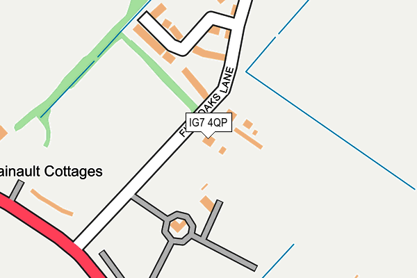 IG7 4QP map - OS OpenMap – Local (Ordnance Survey) IG7 4QP map - OS OpenMap – Local (Ordnance Survey)