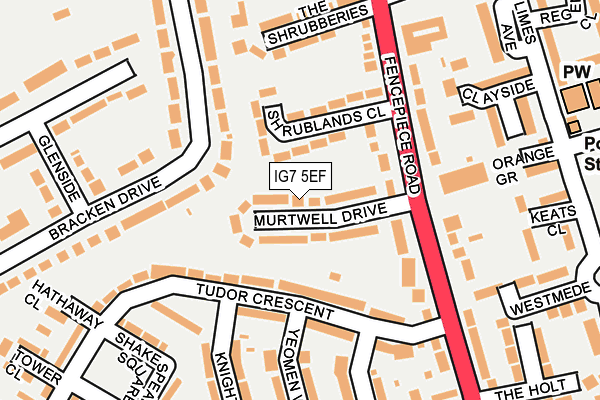 IG7 5EF map - OS OpenMap – Local (Ordnance Survey) IG7 5EF map - OS OpenMap – Local (Ordnance Survey)