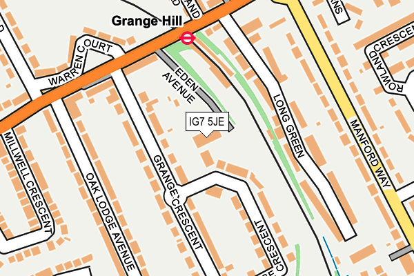 IG7 5JE map - OS OpenMap – Local (Ordnance Survey) IG7 5JE map - OS OpenMap – Local (Ordnance Survey)