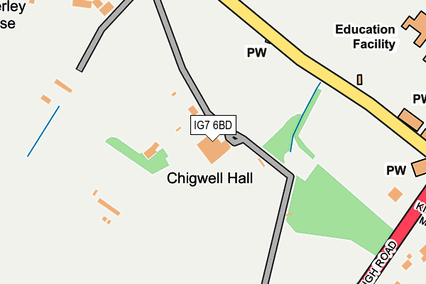 IG7 6BD map - OS OpenMap – Local (Ordnance Survey) IG7 6BD map - OS OpenMap – Local (Ordnance Survey)