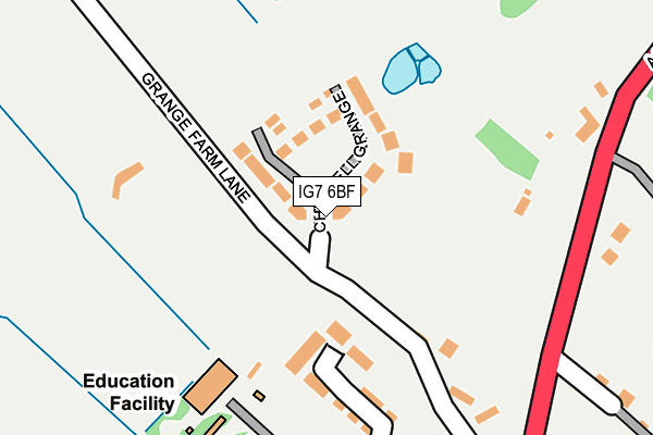 IG7 6BF map - OS OpenMap – Local (Ordnance Survey) IG7 6BF map - OS OpenMap – Local (Ordnance Survey)